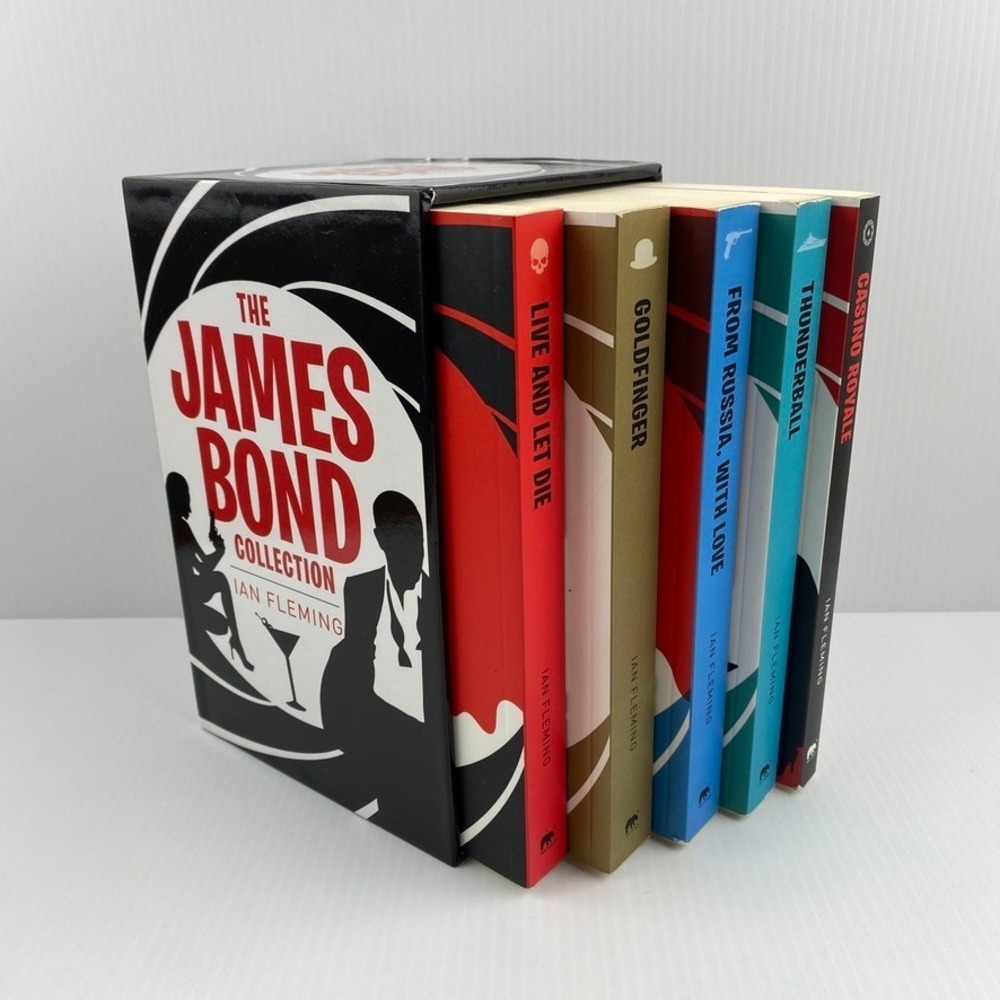 James Bond 5 Books Box Set Ian Fleming Novels Softcover Thrillers Spy Fiction